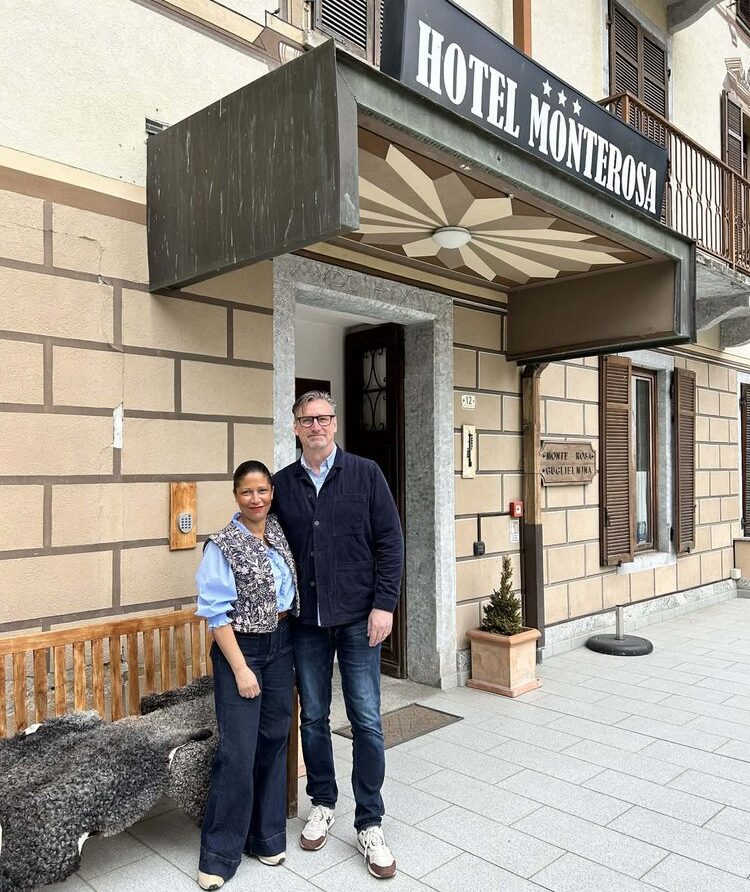 Anna och Pelle Käll tar över som värdpar för Hotel Monterosa, Alagna